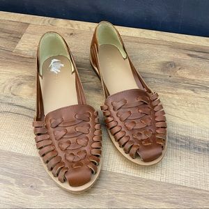 Like New Nisolo Huarache Leather Flat